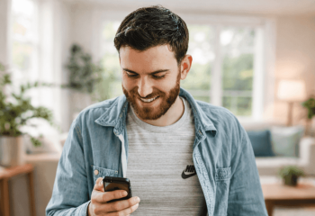 Person on phone with dietitian.